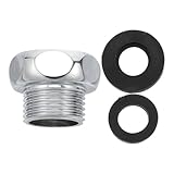 SUPVOX シャワーホース延長コネクタ 1/2内ネジから3/4外ネジ変換アダプター 金属製水道管アダプター 配管用給水接続器具 家庭および浴室用