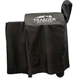 Traeger Silverton Fremont/Mesa Full‑Length Grill Cover, Heavy‑Duty Weather‑Resistant Outdoor BBQ Cover, Custom Fit Protection for Traeger Fremont or Mesa Pellet Grills