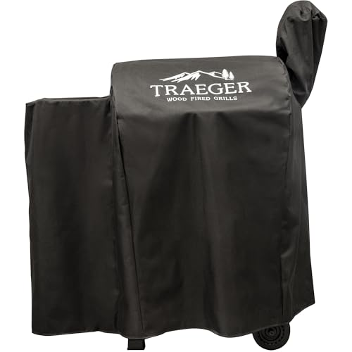 Traeger Silverton Fremont/Mesa Full‑Length Grill Cover, Heavy‑Duty Weather‑Resistant Outdoor BBQ Cover, Custom Fit Protection for Traeger Fremont or Mesa Pellet Grills