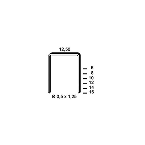 Alsafix - 5 000 D-14 punti metallici zincati