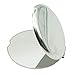 Unbreakable Stainless Steel Round Folding Mirror, Small Cosmetic Makeup Vanity Non Glass Mirror, Cute Non Breakable Pocket Mirror for Kids, Girls, Women.