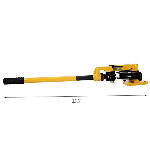 Hihone Manual Pipe Bender 7 In 1 3/8 to 1 Inch 10-25mm O.D.Tubing, 180 Degree Heavy Duty Tube Bender Tubing of Steel Metal Copper