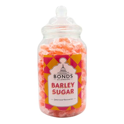 Bonds of London Barley Sugar Jar, Vegetarian, Retro Hard Gift Sweets, 1.7 Kg (Pack of 1)