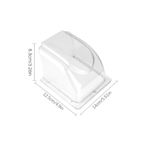 Image of Transparent Waterproof Switch Box for Outdoor, Bell Cover for Rain, Rain Protection Shield for Ring Doorbell, Weatherproof Dustproof Outdoor Cover, Universal Doorbell Protective Accessories