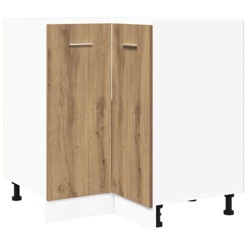 vidaXL Küchenschrank Lyon Artisan-Eiche 75,5x75,5x81,5 cm Holzwerkstoff, Lagerschrank, Unterschrank, Geschirrschrank, Unterschrank Küche, Schrank