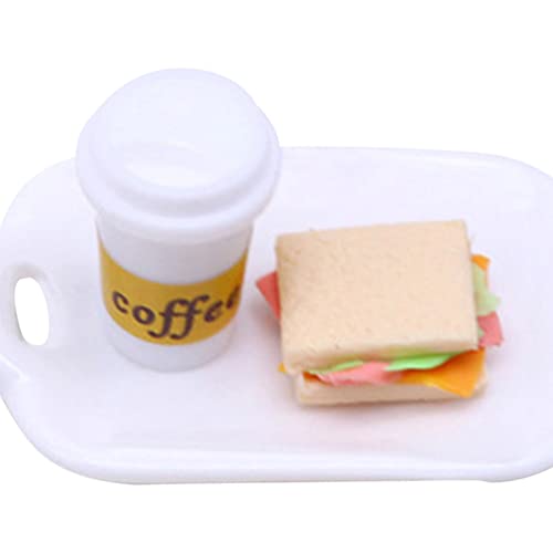 predolo 1/12 Dollhouse Miniature Set Model for Living Room Office Dining Table Decor , Style A