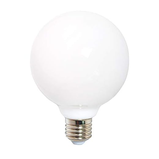 NCC-Licht LED Filament Leuchtmittel Globe G80 8W = 60W E27 opal matt 360° warmweiß 2700K