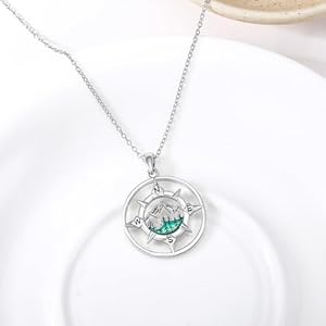 Compass Necklace for Women Sterling Silver Compass Necklace Graduation Friendship Talisman Travel Necklace Best Gifts for Traveler Graduation Gift Jewelry for Her Compass Necklace for Women Sterling Silver Compass Necklace Graduation Friendship Talisman Travel Necklace Best Gifts for Traveler Graduation Gift Jewelry for Her