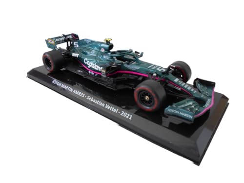 OPO 10 - 1/24 Model car Formula 1 Compatible with Aston Martin AMR21#5 S. Vettel 2nd Azerbaijan GP Formula 1 2021 - OR068