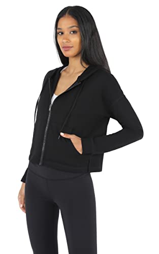 90 Degree By Reflex Womens Full-Zip Fleece Lined Hoodie Sweatshirt Jacket2