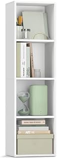 VASAGLE Collection - Bookshelf, 4-Tier Cube Bookcase, Sto…