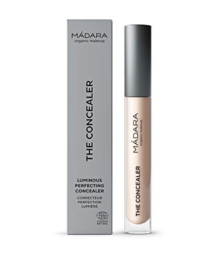 MÁDARA Organic Skincare | The Concealer #15 VANILLA - Long-lasting Concealer Makeup, Dewy Finish, With Hyaluronic Acid And Smart Minerals, Vegan, Ecocert Certified, Recyclable Packaging, 0.13 oz