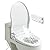 PHILTRE Bidet Toilet Seat Round with Warm Water, Heated Bidet Toilet Seat, Dryer, Stainless Steel Nozzle, and Full Function Remote Control - Saves Toilet Paper and Prevents Toilet Clog (Round)