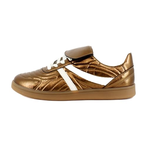 Steve Madden Women's Madrid Sneaker, Bronze, 6