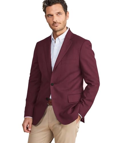 SPTALLFITJSV Wine Red Blazer for Men Slim Fit Wine Red