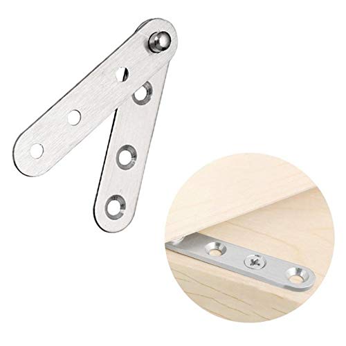 JINGERL Portes matérielles en Acier Inoxydable 60/80 / 100mm Charnières Thermes en Rotation Rotation de la Tige de Rotation de la charnière de Rotation dissimulée Charnière Haute Armoire supérieure