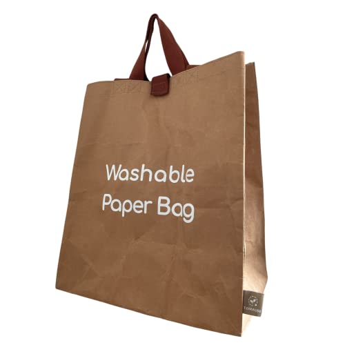 Terrause Reusable Grocery Shopping Bag, Sustainable Grocery Tote Bag, Durable Washable Paper Bag With Short And Long Handles And Velcro Strap Closure, Everyday Bag, Beach Bag, Gym Bag #TOP19