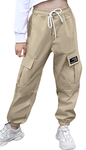 Image of SANGTREE Girls & Womens Drawstring Cargo Jogger Pants,3 Years - Women 3XL