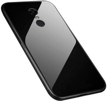 MIMOB Glass Back Cover Case for Redmi Note 4 / Mi Note 4 (Black)