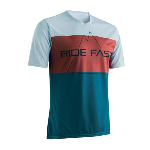 Maillot Gist VTT Homme Hills manches courtes vêtement vélo bleu XL