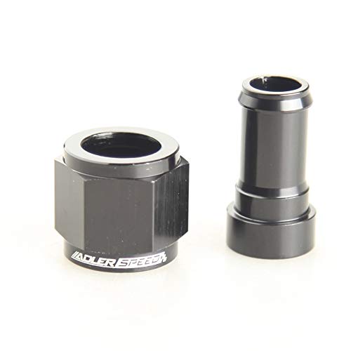 An8-8An Female To 1/2" (13Mm) Straight Hose Barb Adapter Black #TOP1