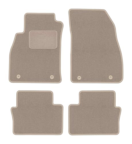 Tapis auto Chevrolet Malibu V Break velours beige ensemble 4 pièces 2011-2015