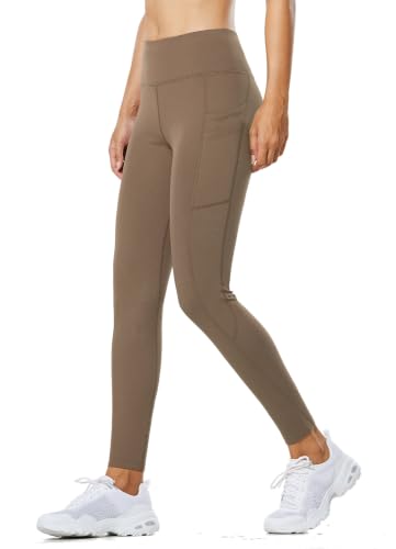 Image of baleaf Women's Fleece Lined Leggings Thermal Warm Winter Tights | 25 inch /27 inch, Water Resistant, Pockets, Running, Hiking, Yoga, Skiing, Travel, for Cold Weather, Leggings for Women