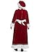 Boveco Mrs Claus Costume for Women 5 PCS Adult Velvet Miss Santa Dress Outfit Plus Size Suit for Christmas Xmas Holiday S