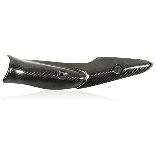 Aramox Tubo de Enlace Medio de Escape Escudo Térmico, Tubo de Enlace Medio de Escape de Motocicleta Escudo Térmico Protector de Tubo de Fibra de Carbono para Z900 2017‑2019