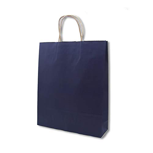ヘイコー 手提げ紙袋 25CB MS1 未晒 ネイビー 270×340×マチ80mm 50枚