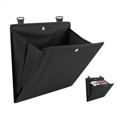 xyuayamz Rangement Suspendu, Rangement Chaussure Mural, Rangement Sac de Courses Pliable, Etagère à Suspendre Convient pour Les Camping-Cars, Les Entrées et Les Chambres à Coucher, Tissu Oxford, Noir
