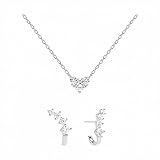 PdPaola 88417305 - Set di gioielli da donna in argento 925 con cristalli, taglia unica, misura unica, Argento sterling, Nessuna pietra preziosa