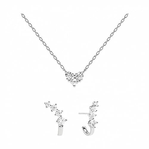 The Forever Sets BU02-040-U de P D PAOLA: pack de pendientes y piercing de plata y circonitas