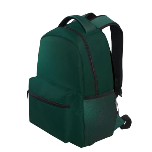 Sac à dos Hunter vert uni imperméable pour ordinateur avec de multiples poches - 3