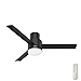Hunter Fan 52 inch Low Profile Matte Black Finish Indoor/Outdoor Ceiling Fan with LED Light Kit and Remote Control (Renewed)
