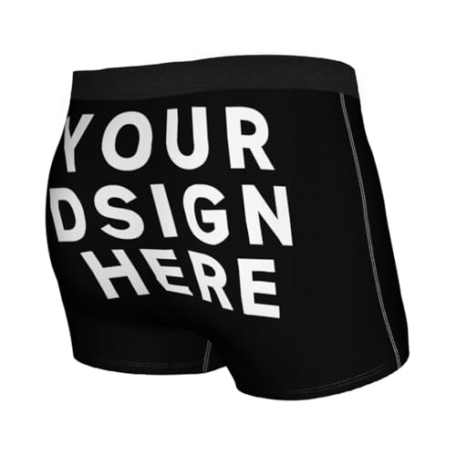 Customized underwear with personalized men's boxer briefs can add pictures and text as for couples or friends2
