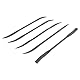 Rayher Hobby Rayher Feilen-Set, 5teilig, 18 cm, Feilen mit unterschiedlich geformten Enden für 10 verschiedene Möglichkeiten zum Bearbeiten von Speckstein und Holz, 2723600, Grau