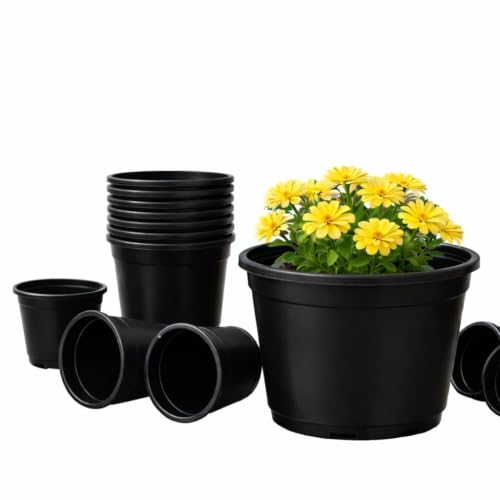 Image of Guruji Plantation Pot Set Combo Medium Brown Planter Pot for Indoor Outdoor Plants Pack of 1