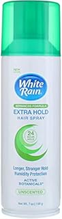 White Rain Aerosol Hairspray Unscented, Extra Hold 7 oz (Pack of 4)