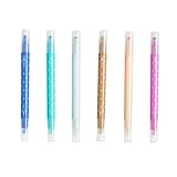 Erin Condren Dual Tip Markers, Colorful and Versatile Marker Set for Journals, Planners, and Note-Taking, Includes Fine Tip and Medium Tip, Metallic, Set of 6
