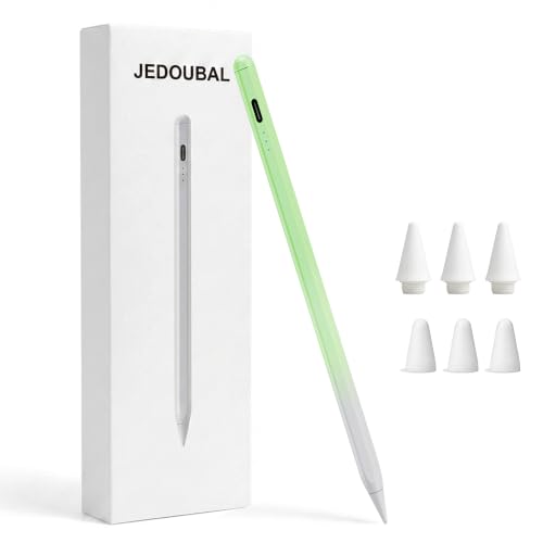 Image of JEDOUBAL Stylus Pen for iPad 2018-2026, 3X Fast Charging iPad Pencil with Palm Rejection & Tilt Sensitivity, Apple Pencil Alternative No Bluetooth Required Compatible with iPad Pro Air Mini