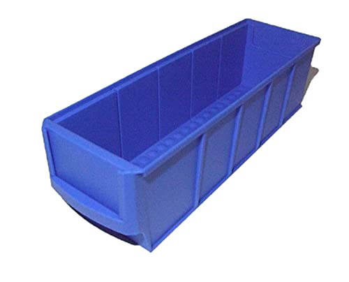 Industrieboxen 300x91x81mm blau Stapelboxen Lagerbehälter Schütte Regalkästen Lagerbox stapelbar Made in Germany 48 Stück