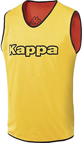 Kappa Bozia Reversible Tank Petos De Entrenamiento, Hombre, Amarillo, XL