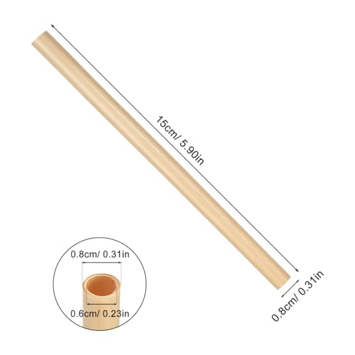 Image of Balacoo Mason Bee Nesting Tubes Refill 200 Pack Reed Inserts | Reed tubes, replacement liners, bee house refill, garden use, solitary bee support, confirm tube size before purchase