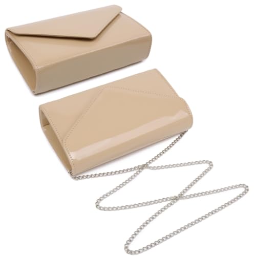Image of Dasein Women's Vegan Leather Evening Bag Clutch Purse Formal Handbag