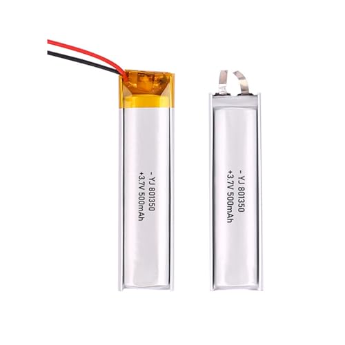Batería 801350 de 500 mAh y 3,7 V con cable conector para dispositivos electrónicos