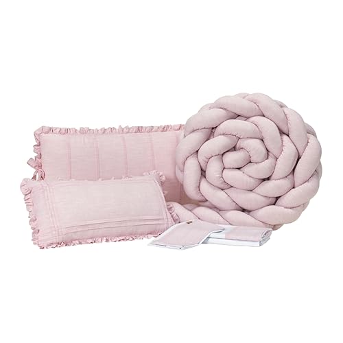 Kit Berco Slim Linho Rosa Mescla 06 Peças