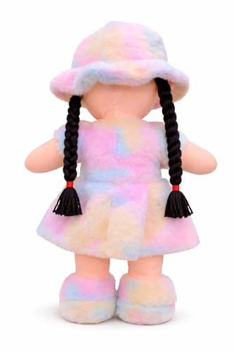 Image of Soft Plush Toy Combo - Blue Bunny Stuffed Animal & Cute Multicolor Doll for Kids Girls & Boys | Teddy Soft Toys Gift Set for Birthday, Baby & Kids (Multicolor, Pack of 2)