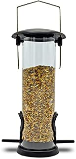 Luxontel Mart Hanging Bird Seed Feeder for Mix Blends, Garden Outdoors, Sunflower Heart, Birdbath, Birds Feeding- 1 Pc Heavy duty Weatherproof Bird Feeder