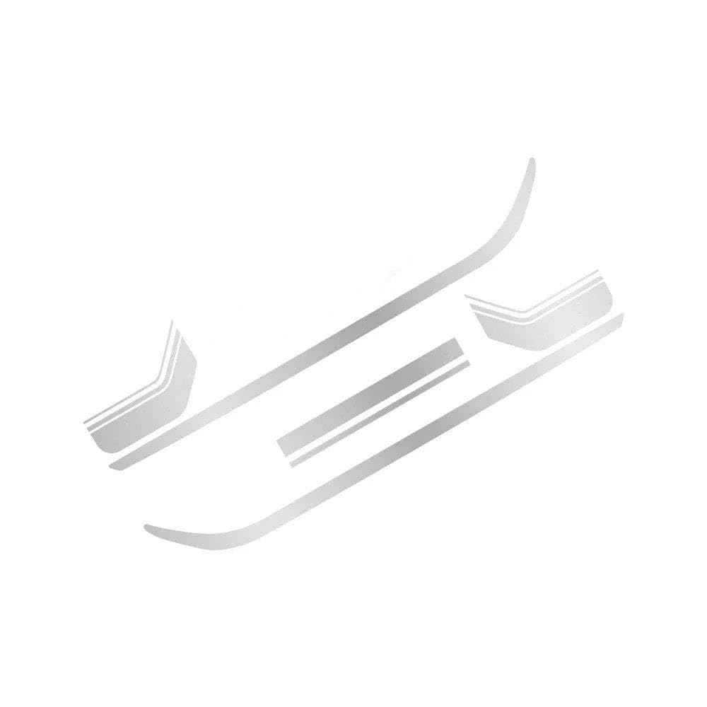 Bertdcx Matt Silver Auto Accessory 5Pcs Car Stickers Van Vinyl Decals Auto Diy Accessories(Matt Silver)